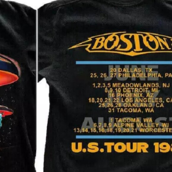 Boston 1987 Tour Vintage Shirt – Retro Rock Band Tee – Classic Concert Fan 91 - Picture 3 of 6